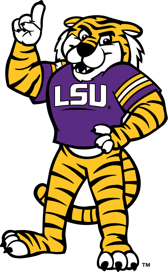 LSU Tigers 2006-2014 Mascot Logo iron on transfers for T-shirts